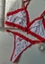Conjunto corazones rojo