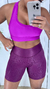 Meia coxa 3D P/M roxo - comprar online