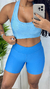 Meia coxa liso P/M azul bebê - comprar online
