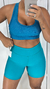 Meia coxa liso P/M verde piscina - comprar online