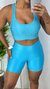 Meia coxa 3D G azul tiffany - comprar online