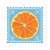 orange stamp