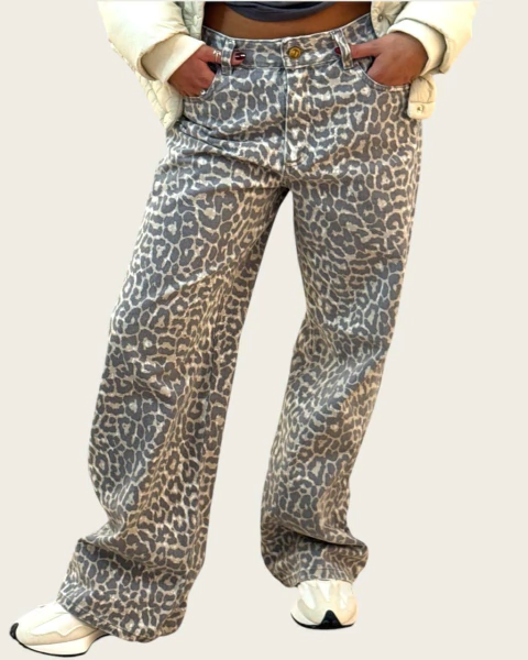 Jean Rigido Bruma Animal Print 40 - comprar online