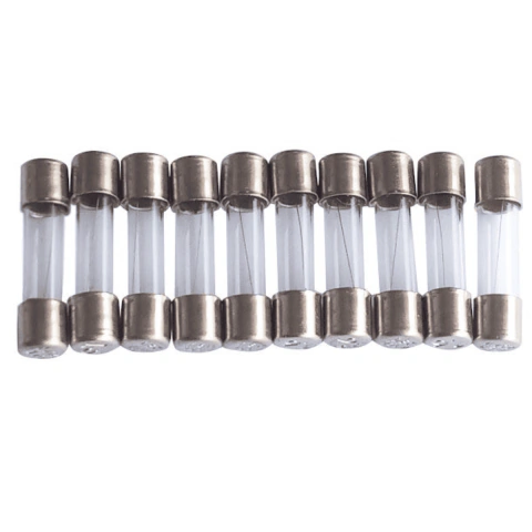 Kit com 10 Fusíveis de Vidro 5x20mm Rápido 1,6A 250V