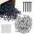Kit 100 Bucha S6 + Parafuso Dry Wall Cabeça Chata 3,5x35mm Fosfatizado Preto