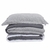 Kit Edredom Linho Colorful Solteiro cor:Cinza (3002-10) na internet