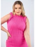 Imagem do Vestido Canelado Midi Com Babado na Manga