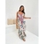 Vestido Feminino Longo Estampado com Bojo Decote V Inspiração Farm Tendência - loja online