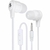 Fone de Ouvido 5+ Easy Flat Com Microfone Branco