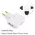 Adaptador de tomada dobrável 3 em 1 - comprar online