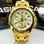 Relógio Casio Edifice dourado a prova d'agua