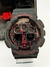 Relógio G-Shock GA100 Preto/Vermelho a prova d'agua