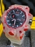 Relógio masculino G-shock Mudmaster Transparente Vermelho