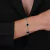 Pulseira Prateada de Trevos Pretos Cravejados de Zircônia - comprar online