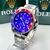 Relógio Rolex Submariner Misto Prata vermelho e azul linha Gold a prova dagua - comprar online