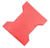 Piso emborrachado vermelho formato ossinho isolado