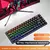 Dominus Teclado mecânico interruptor azul e vermelho - 10 tipos de iluminação RGB para jogos