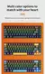 Imagem do Dominus Teclado mecânico interruptor azul e vermelho - 10 tipos de iluminação RGB para jogos