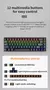 Dominus Teclado mecânico interruptor azul e vermelho - 10 tipos de iluminação RGB para jogos - comprar online
