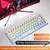 Dominus Teclado mecânico interruptor azul e vermelho - 10 tipos de iluminação RGB para jogos na internet