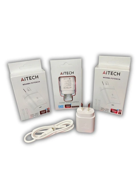 Cargador con cable tipo C 35W