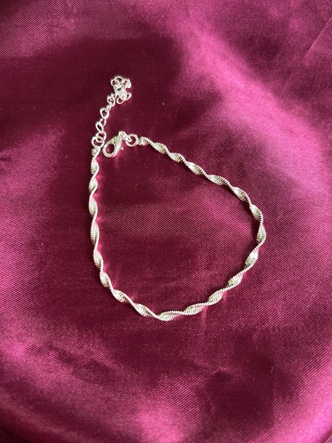 Pulseira torcida - prata - comprar online