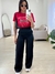 Calça alfaiataria com cinto na internet