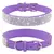 Coleira de cachorro cristal glitter strass coleiras para animais de estimação
