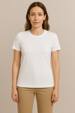 Camiseta Feminina Algodão Manga Curta Minimalist - Blueprintt