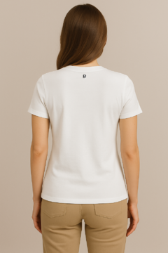 Camiseta Feminina Algodão Manga Curta Minimalist - loja online