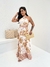 Vestido Longo Gabriela Jardim Dourado (7030) na internet