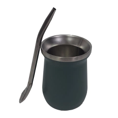 mate térmico de acero + bombilla curva en internet