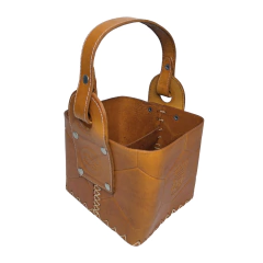 Canasta Matera AFA 100% Cuero Premium - comprar online