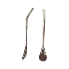 Bombilla Pico de Loro Cincelado (Acero inoxidable)