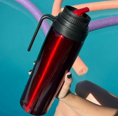 Termo Media Manija Rojo Metalizado - 1 Litro - Kolsch Mates