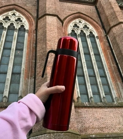 Termo Media Manija Rojo Metalizado - 1 Litro - comprar online