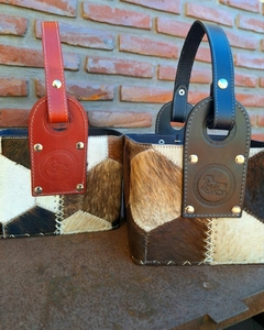 Canasta Matera 4x4 - 100% Cuero c/ pelo vacuno natural - loja online