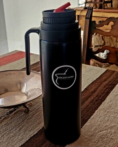 Termo Media Manija Negro - 1 Litro - Kolsch Mates
