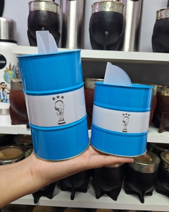 Juego de latas "argentina" (Yerbera y azucarera) - comprar online