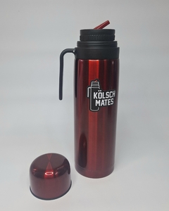Termo Media Manija Rojo Metalizado - 1 Litro
