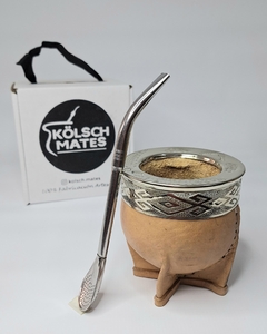 mate imperial de calabaza c/ guarda y virola cincelada de alpaca + bombilla pico de loro na internet
