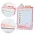 Bloco Adesivo Kawaii Coelhinho com Frases Positivas, Letras Douradas, Papelaria Criativa, 50 Folhas - MLIRA SHOP
