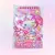 Caderneta Hello Kitty com capa fofa tipo holográfica, adesivos e pingente - My Melody e Cinnamoroll. na internet