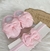 Sapatinho com Tiara Laço Duplo Simples com Pontas – Rosa Bebê - comprar online