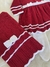 Imagem do Saída Maternidade com Manta Carla - Vermelho com Branco