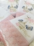 Kit 4 Peças Fralda Quadriculada Premium Renda com Toalha Capuz Forrada Borboleta - comprar online