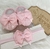 Sapatinho com Tiara Laço Duplo Simples com Pontas – Rosa Bebê na internet