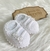 Sapatinho Tricô Botão Duplo - Branco - comprar online