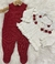 Conjunto Lívia – Vermelha e Branco