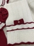 Saída Maternidade com Manta Carla - Branco com Vermelho na internet